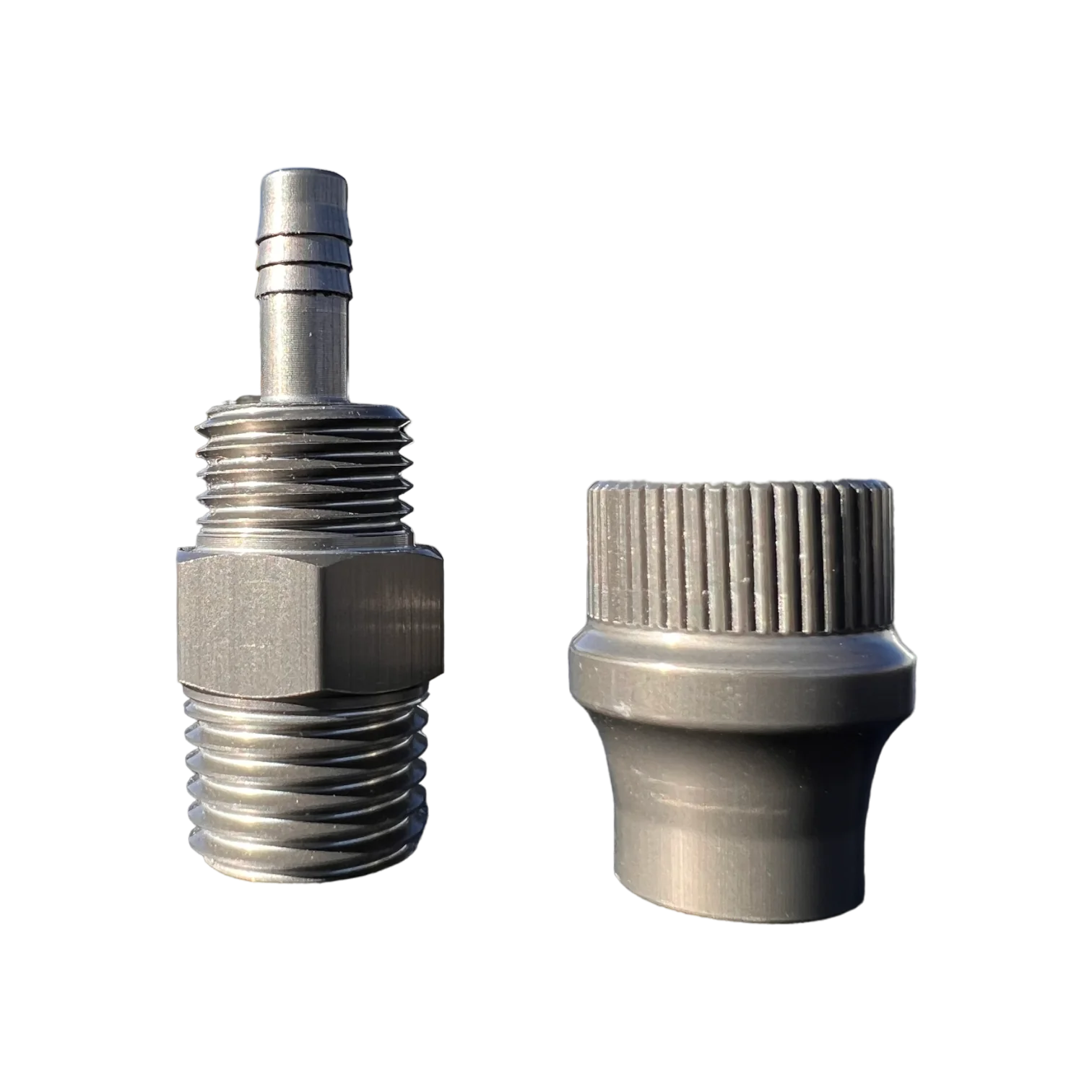 Apex  CRS Hose End Fitting - 3/8" 10 to 1/4" NPT W/ Cover Nut