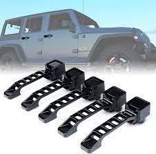 JKB JK-4DR Squared-Design Door Handle Covers (Set of 5)