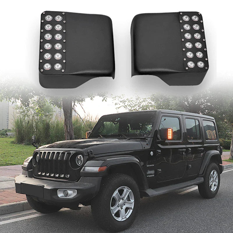JKB JL and JT  12-Dot Vertical LED Mirror Covers