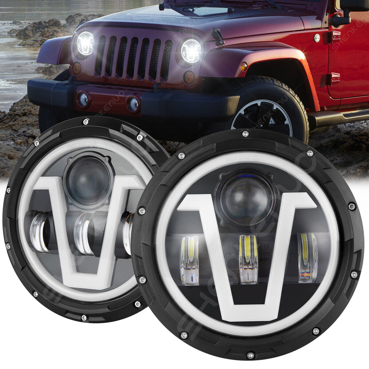 JKB JK  V-Design Headlights