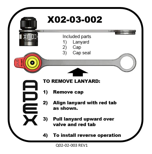 Apex  RPV Cap and Lanyard Replacement