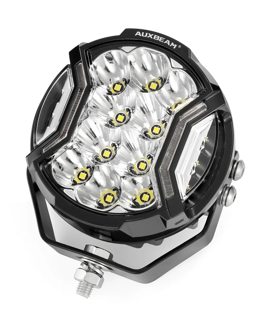 Auxbeam  V-ULTRA SERIES | 5 INCH 172W LED SIDE SHOOTER WHITE POD LIGHTS WITH AMBER DRL