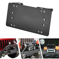 JKB  Winch Roller Fairlead License Plate Mount