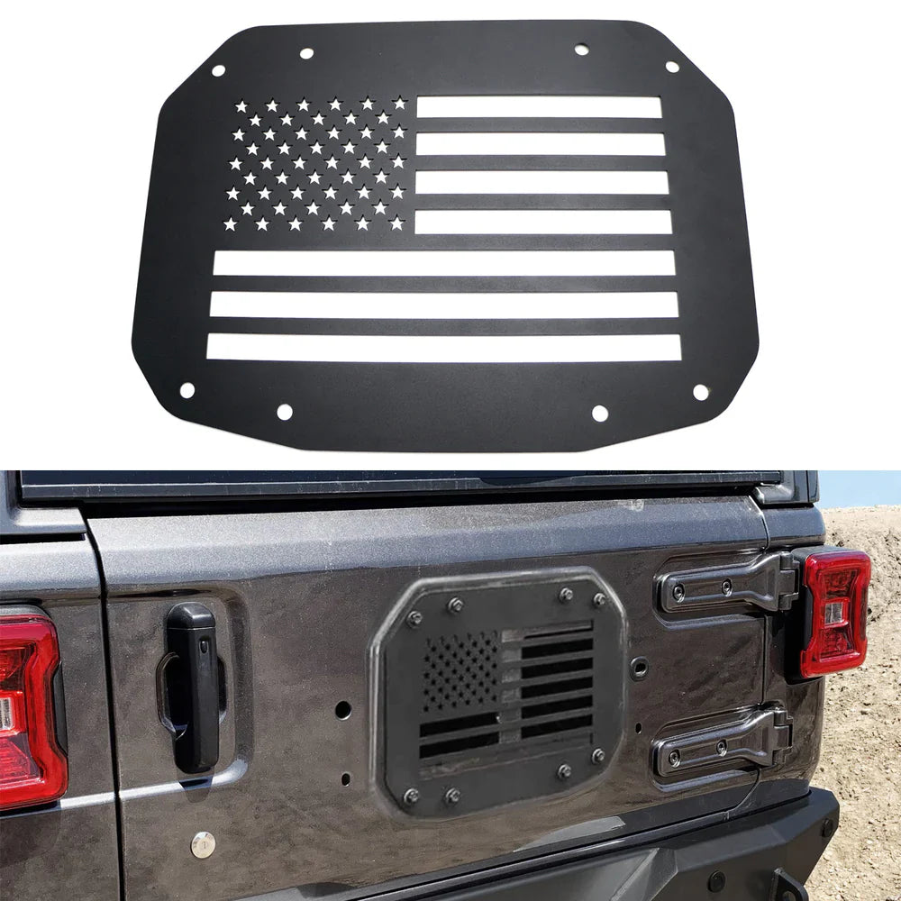 JKB JL  USA Flag Spare Tire Delete