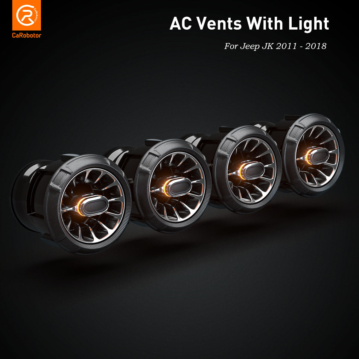 CaRobotor JK  Turbo Air AC Vents With Ambient Light