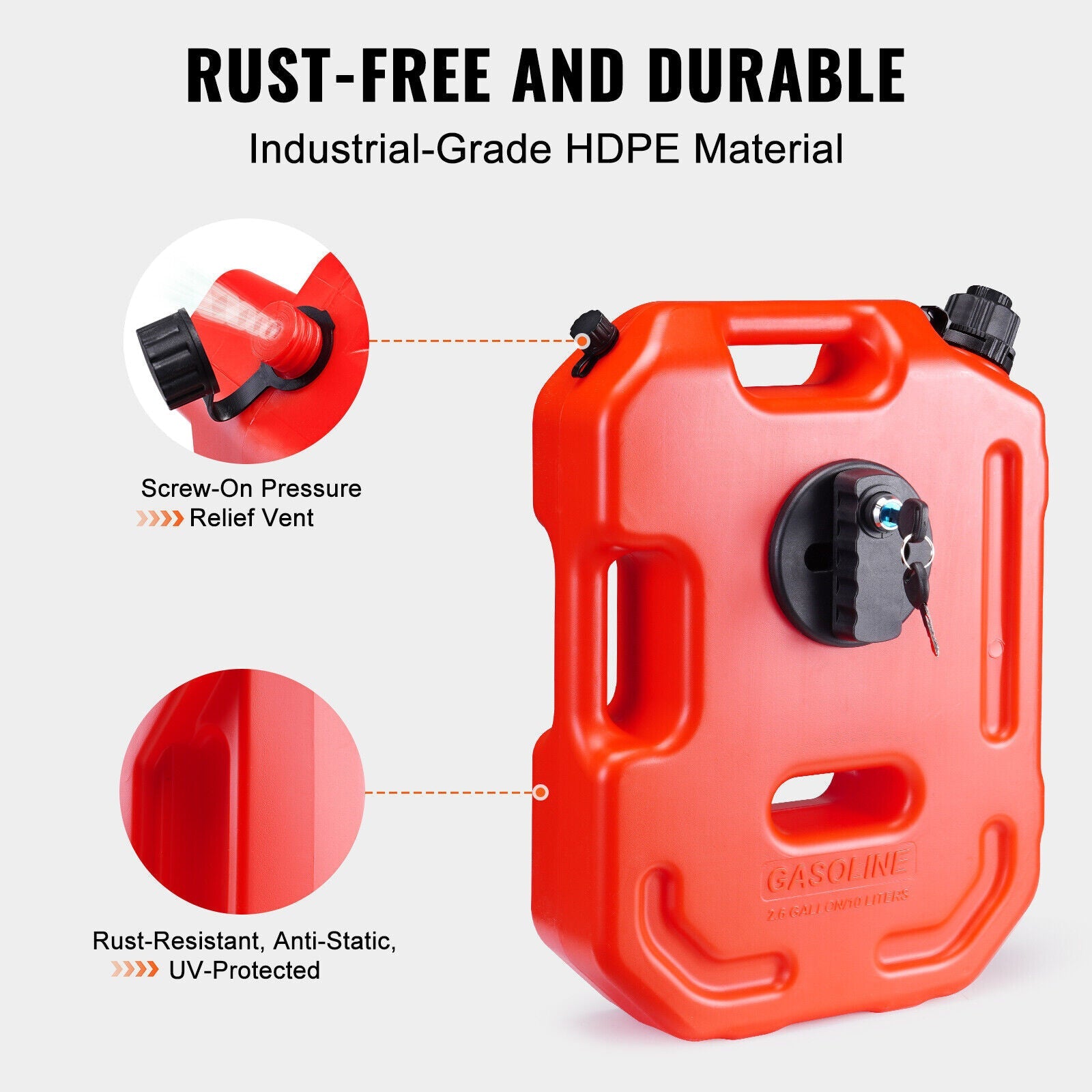 JKB 10 Liter Portable Gasoline Tank