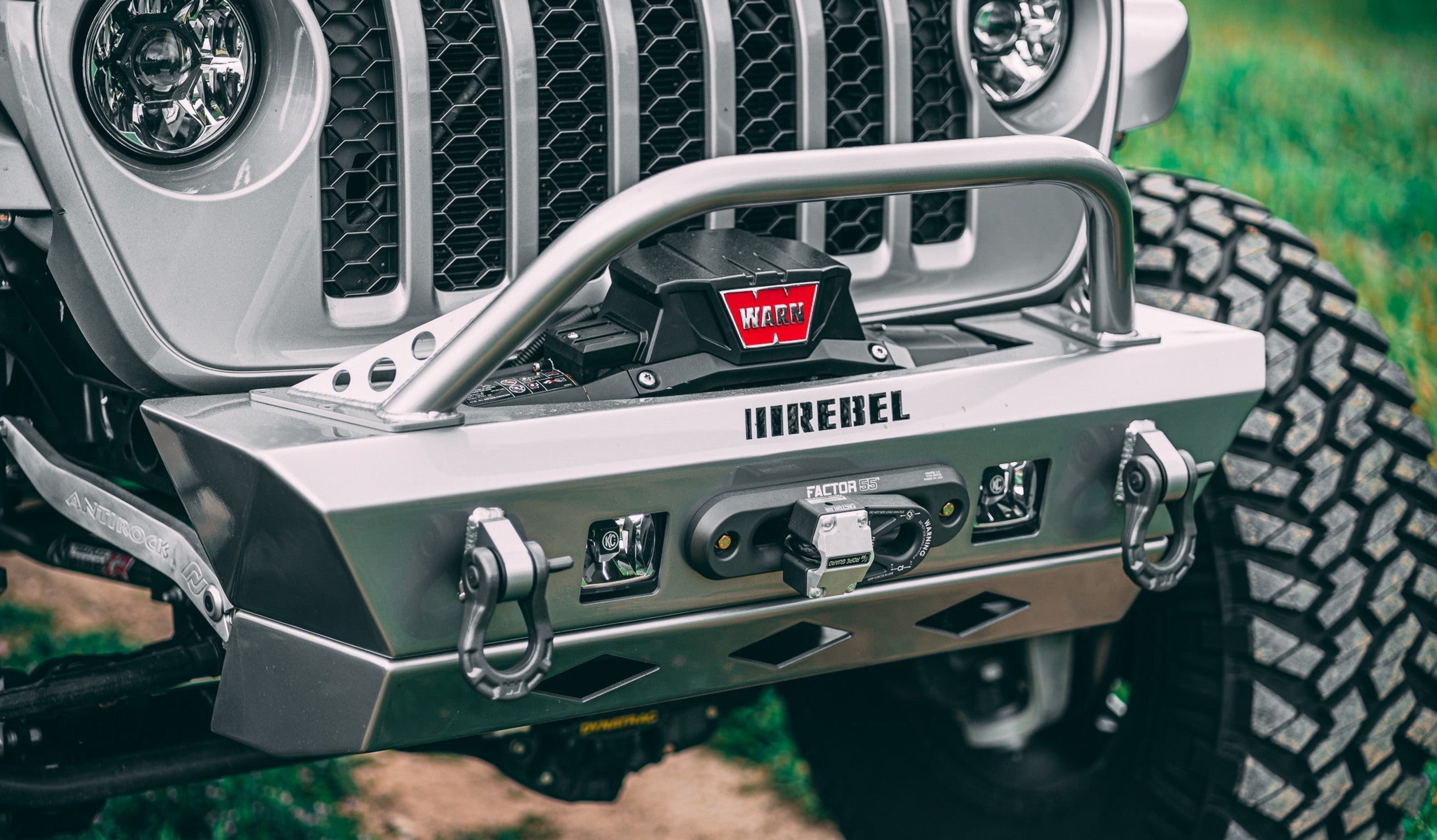 JKB JK, JL, and JT  Rebel-Design Aluminum Front Bumper