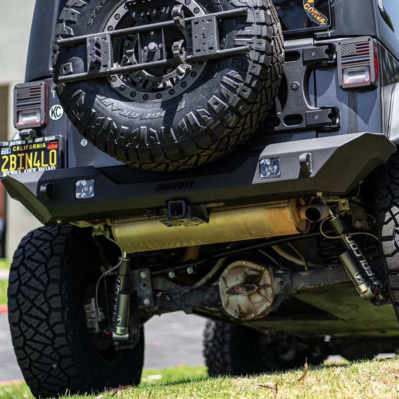 JKB JK  Rebel-Design Steel Rear Bumper