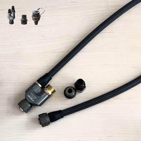 Apex  QUICK CONNECT "Y" WITH 3/8 SWIVEL BARB